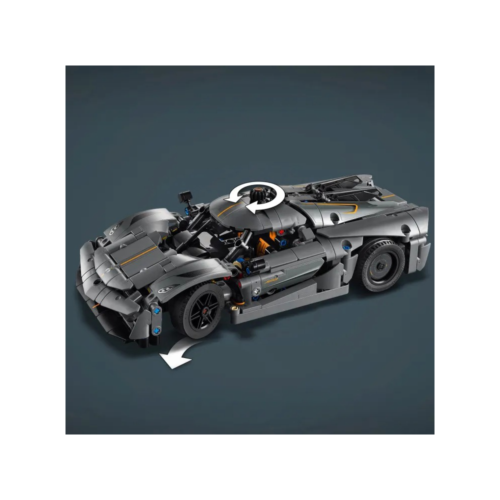 Lego42173 Lego Technic Koenigsegg Jesko Absolut Grey Hypercarpapell.gr